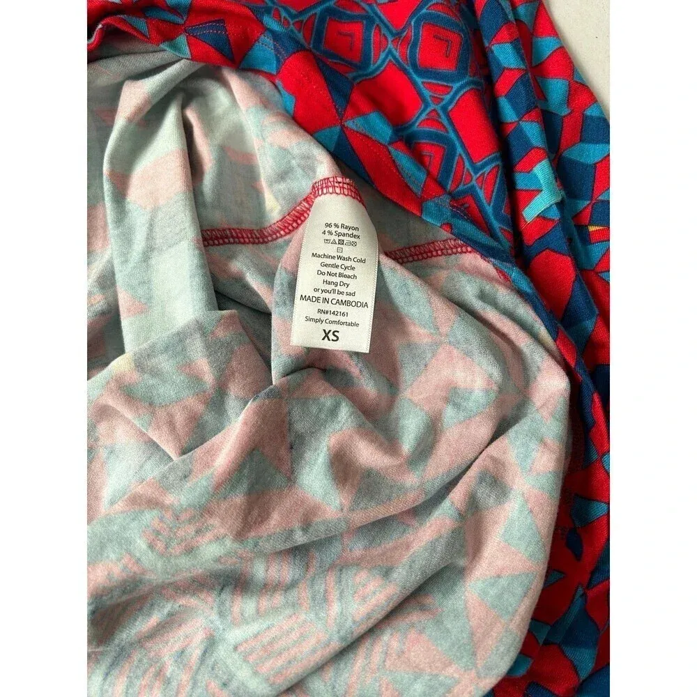 Women’s Irma Tunic t-shirt Top Size XS Multicolor Geo - Image 3