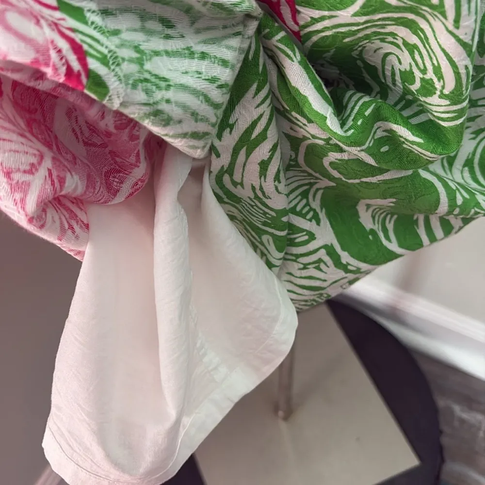 Lilly Pulitzer Jubilee Flam Alma Shift Dress Pink Green size 8 - Image 11