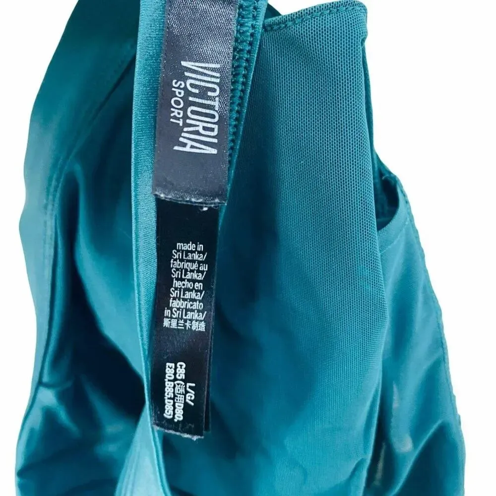 Victoria's Secret Sport Green Shine Racerback Sports Bra Large - Image 5