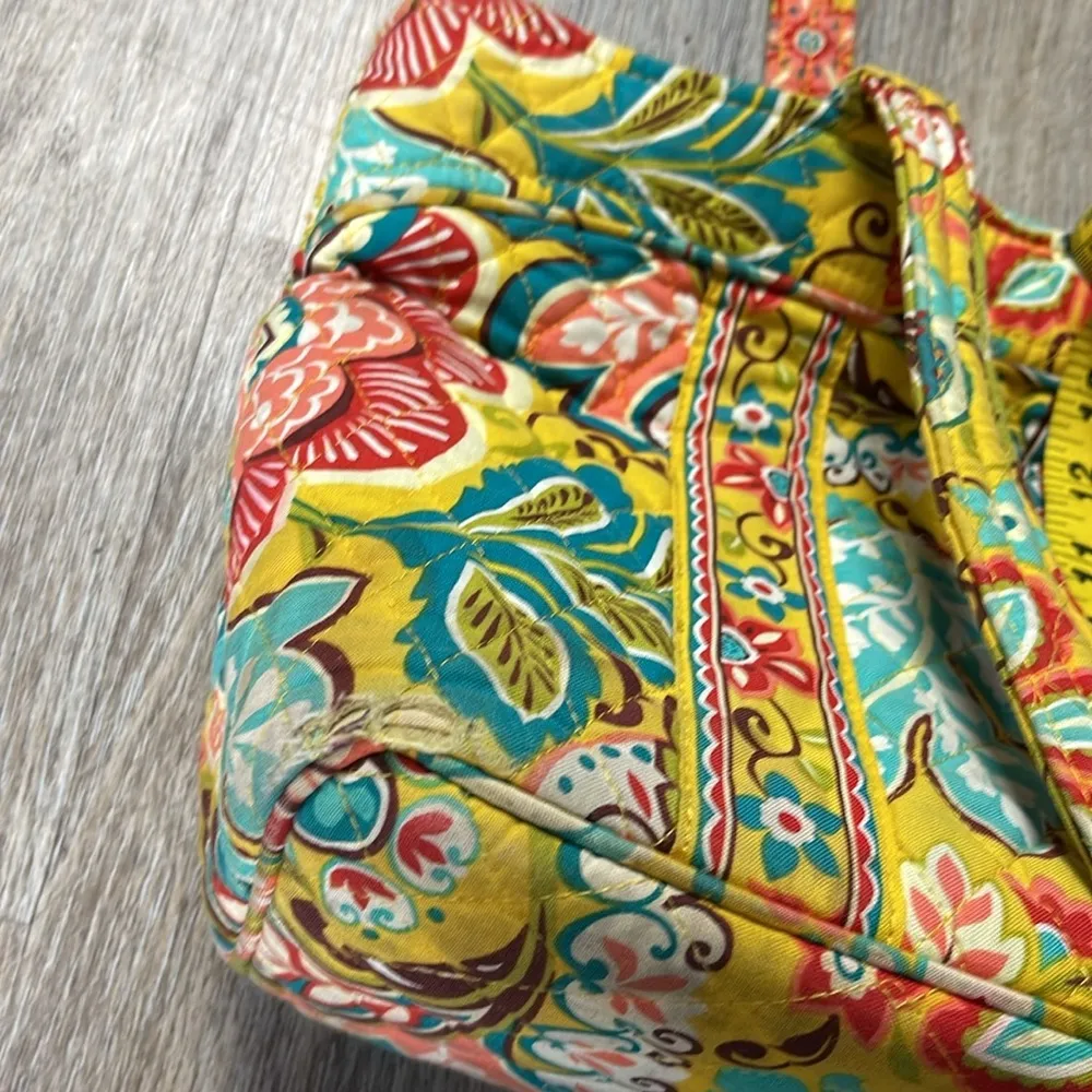 Vera Bradley Yellow Paisley Shoulder Bag/Tote Bag - Image 14