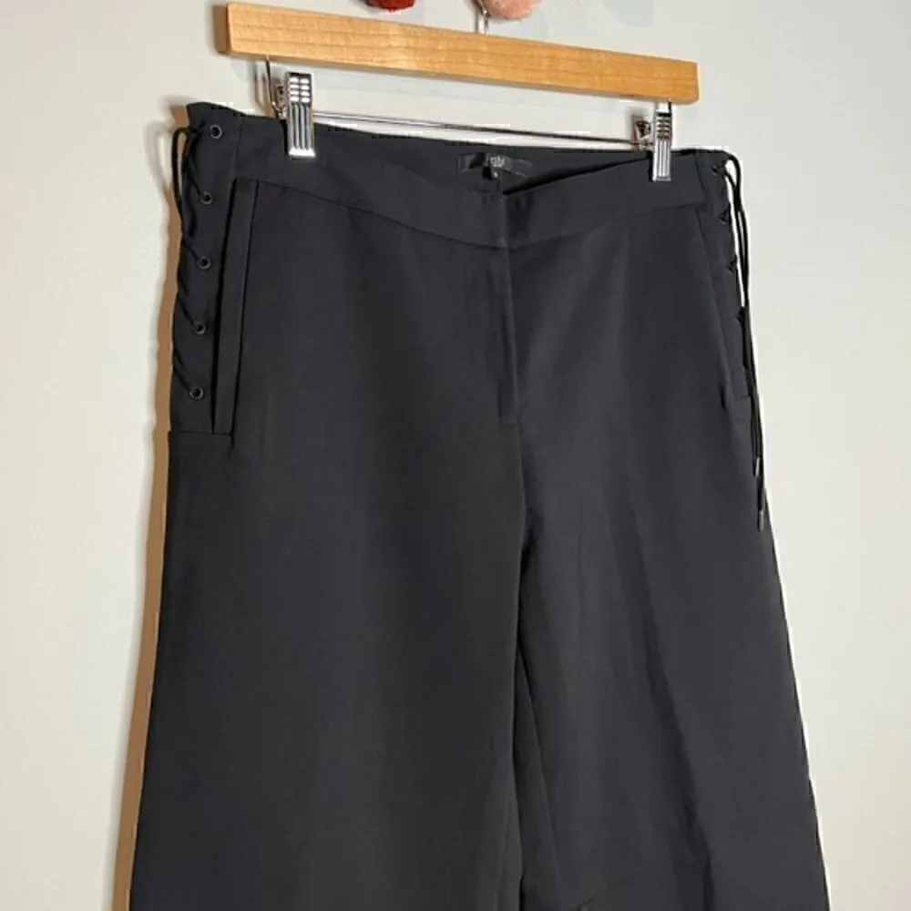 Tibi black lace up ankle dress pants - Image 2