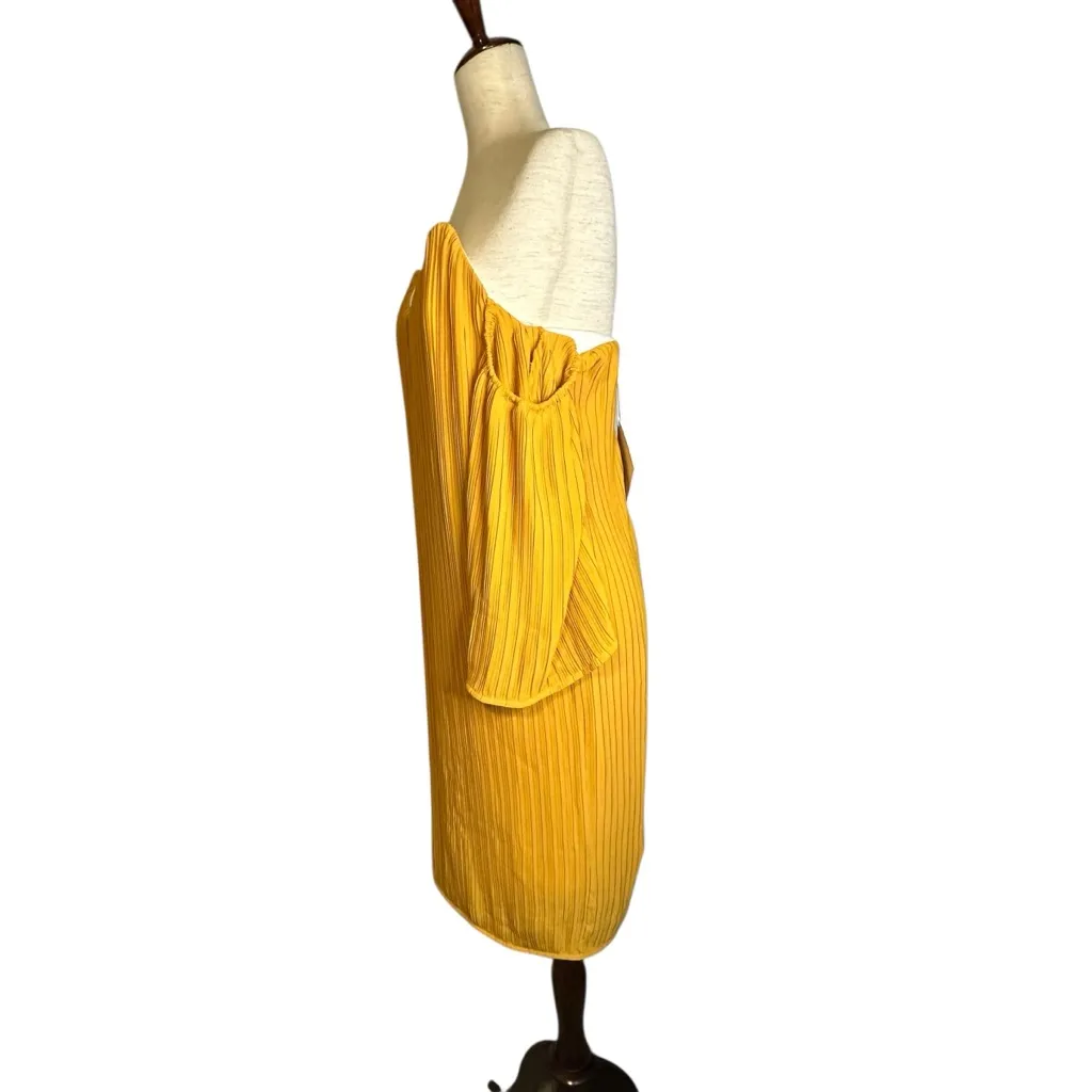 Elliatt Marigold Pleated Off-The-Shoulder Dress E5021708 Australia Design NWT XS - Image 7