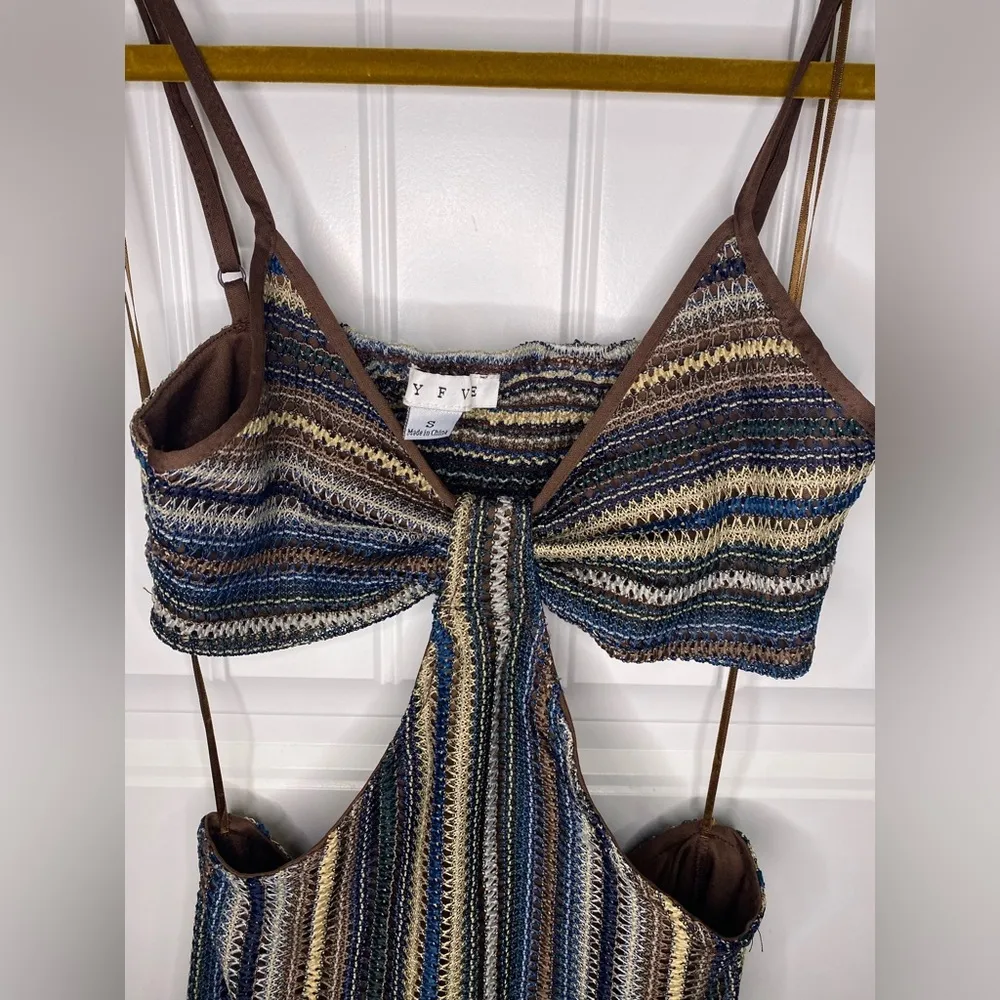 HYFVE Cutout Multicolored Crotchet Mini Dress - Image 5