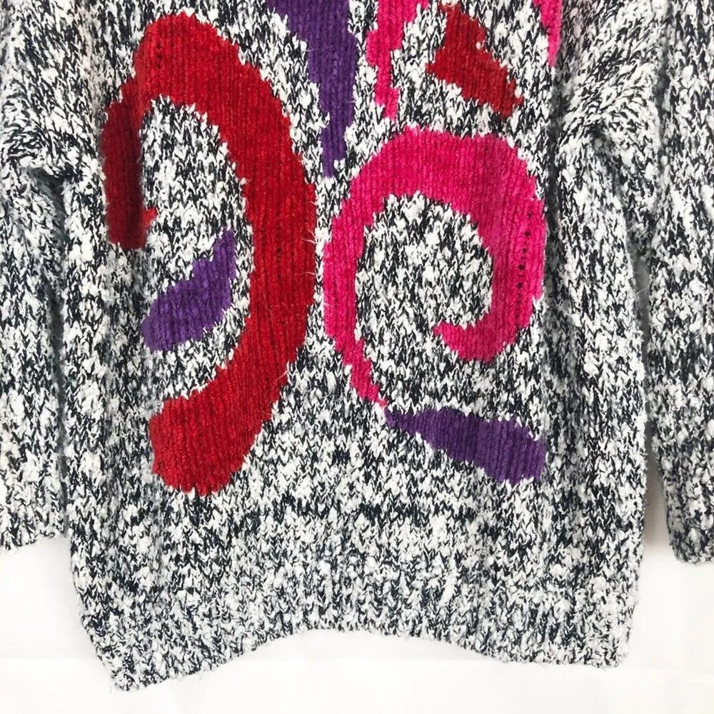 Vintage Victoria Jones Womens Sweater Medium Retro Chunky Career Workwear Black - Image 5