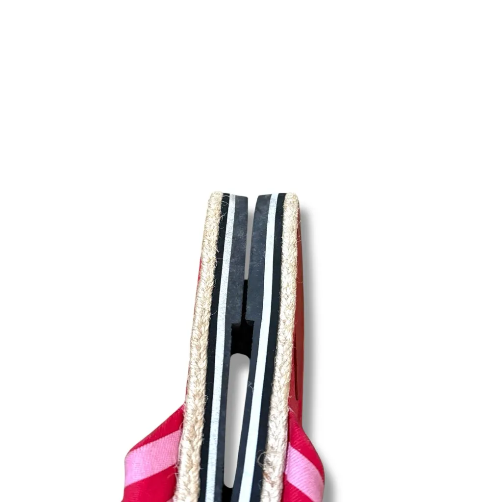 Kate Spade Caliana Slide Sandals Women’s Size 8.5 Pink Striped Espadrille‎ Twist - Image 6