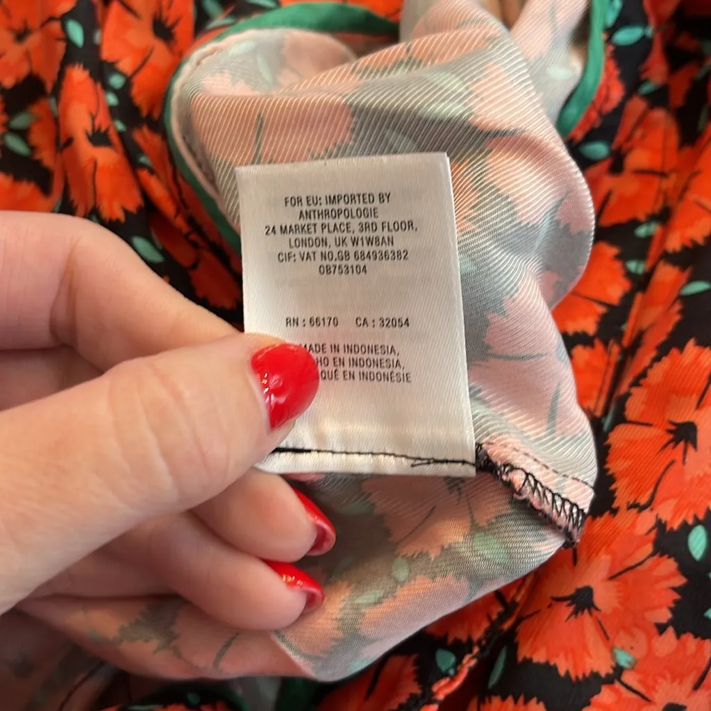 Anthropologie Ett TWA Virginie Floral Ruffle Hem Pants - Image 7