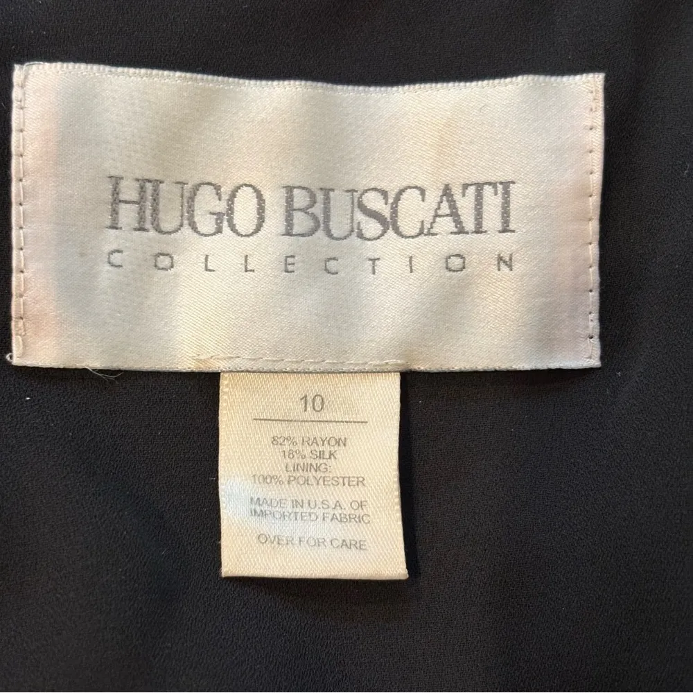 HUGO BUSCATI Jewel Tone Velvet Burnout Dress, Sz M - Image 14