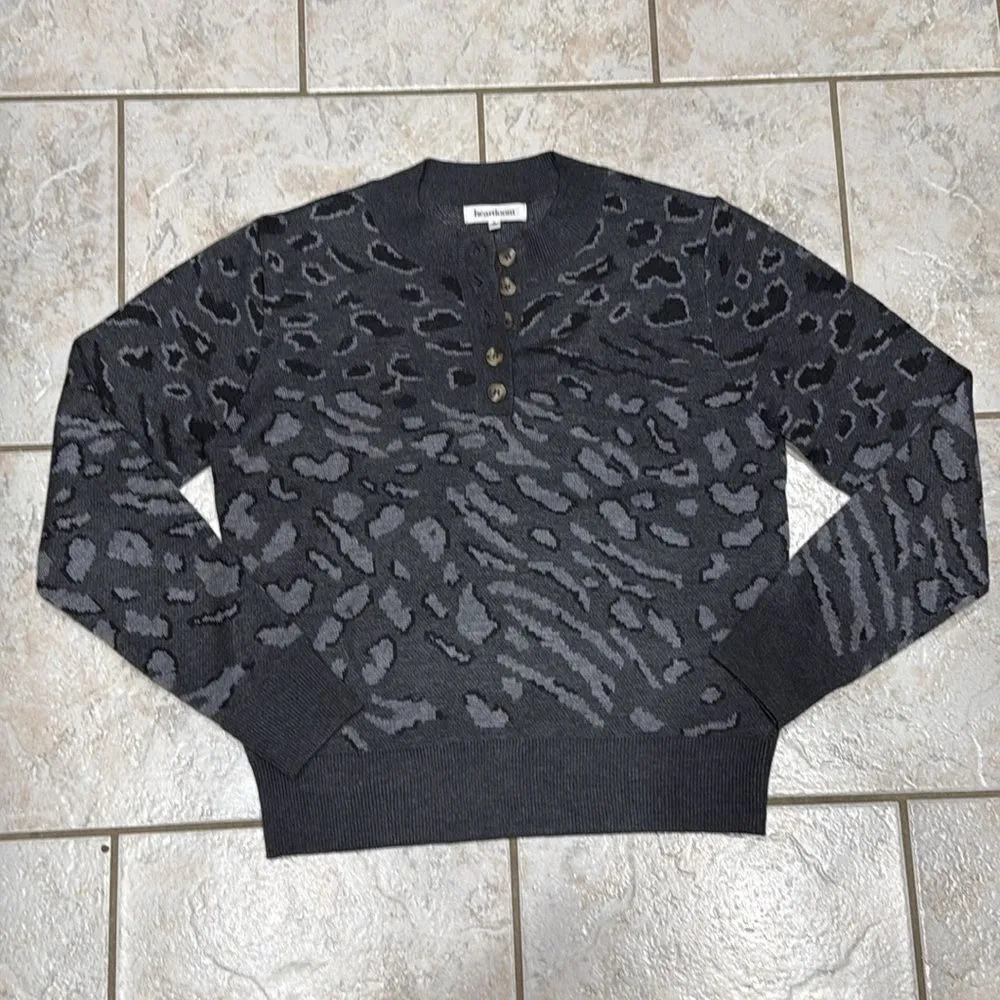 Heartloom‎ Natalia Leopard Print Jacquard Sweater C25 - Image 5