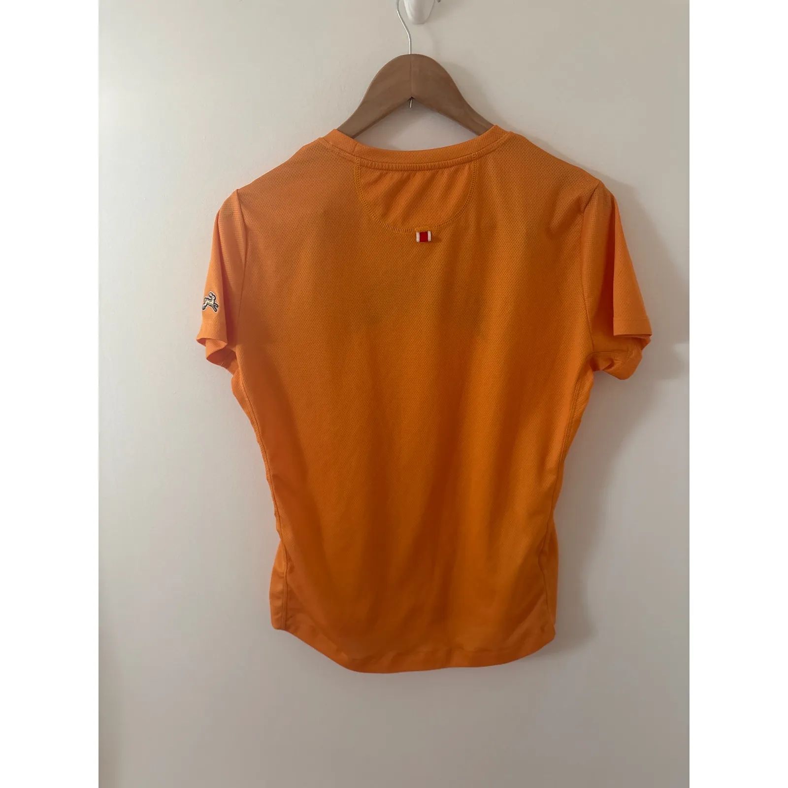 Tracksmith Boston MMXII Running Shirt Orange Women's Large Athletic Tee - Image 7