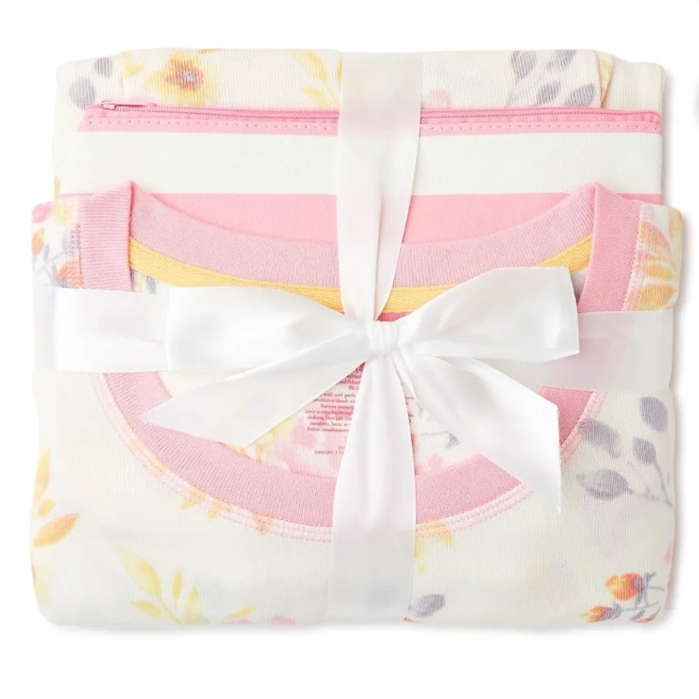 SECRET TREASURES Womens 3 Piece Pajama Set and Cosmetic Bag Size Large 12-14 New - Image 4