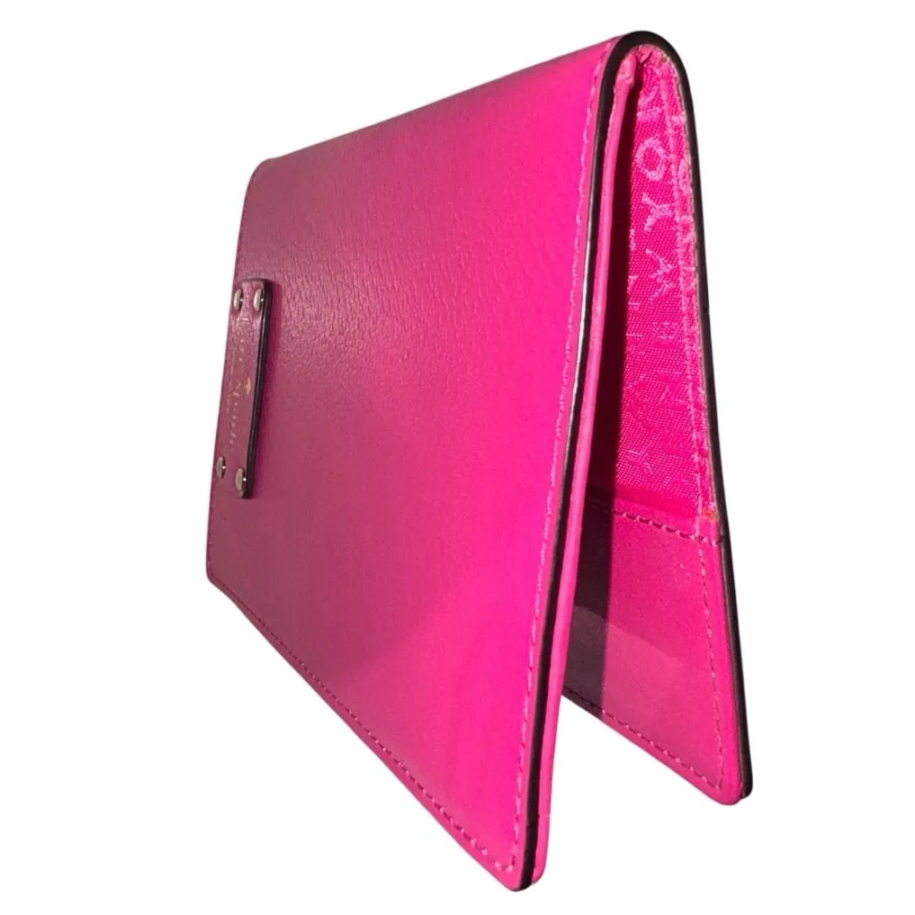 KATE SPADE Wellesley Passport Holder in Fuchsia Pink Leather, New without Tag - Image 2