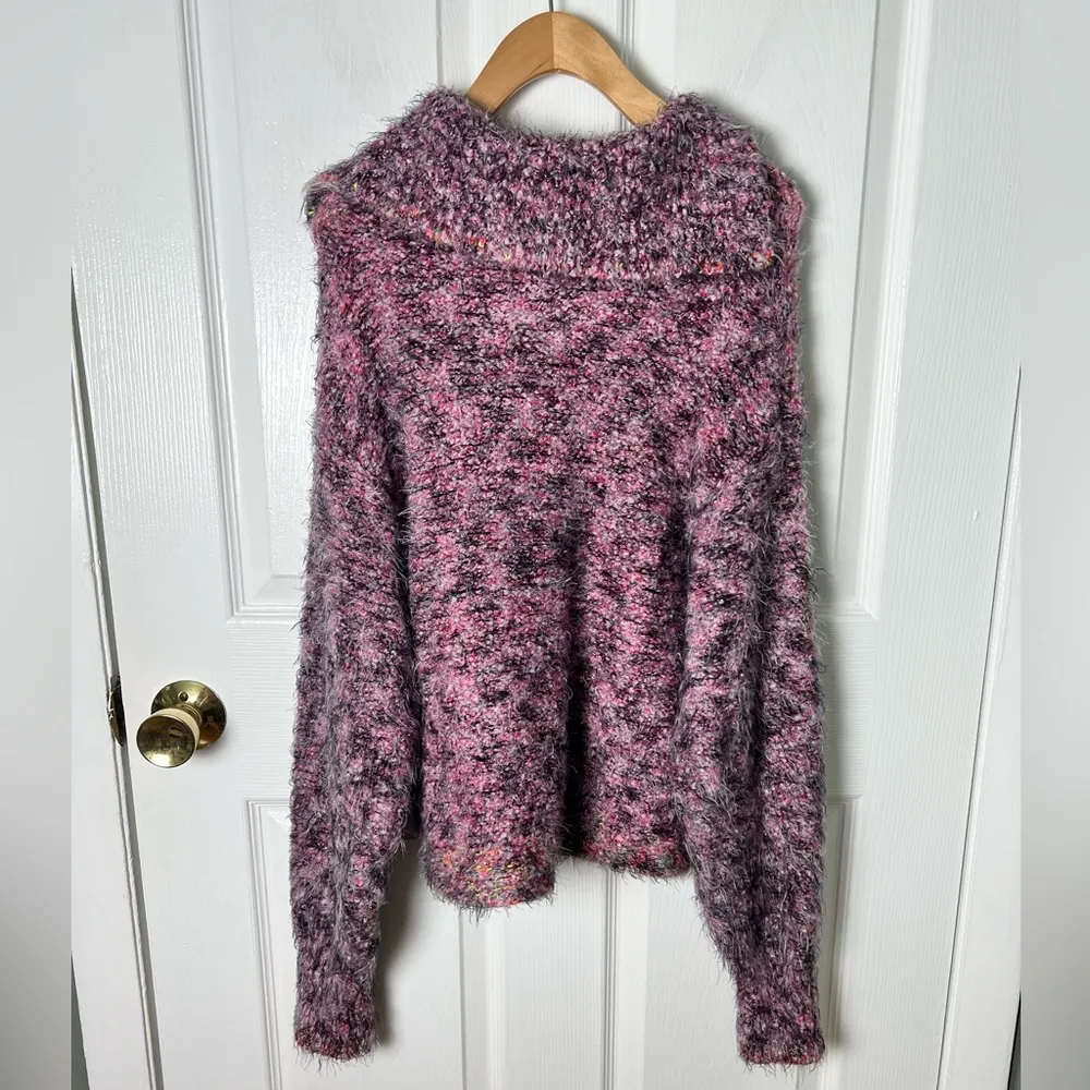 Free People  Stellar Knit Pullover in Shocking Pink XS - Image 8