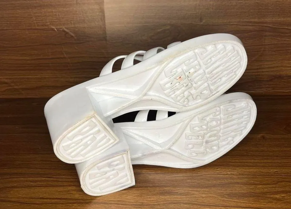 Jeffrey Campbell shiny white sandal 
Women’s 9 - fits more like an 8 - Image 6