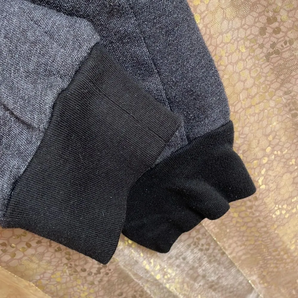 PINK Victorias Secret dark gray/black/white logo comfy sweatpants, size S GUC - Image 5