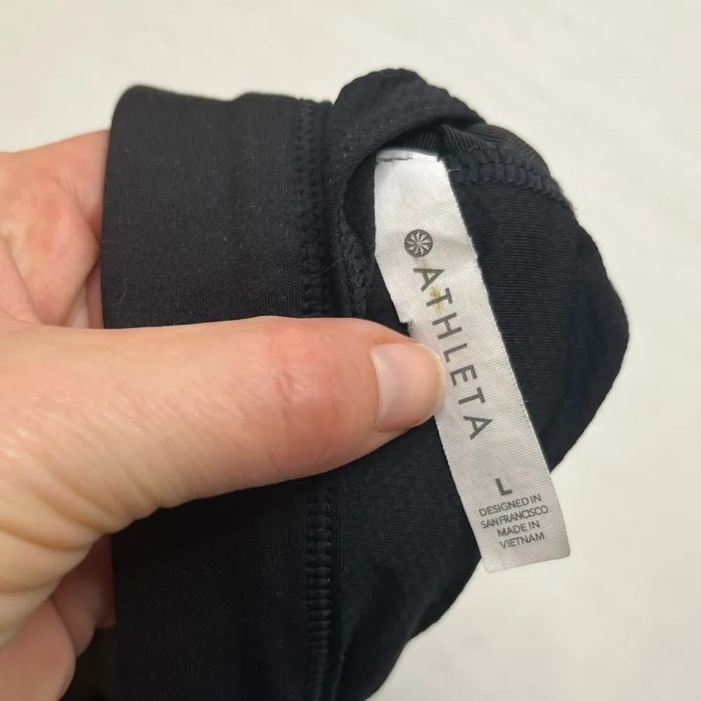 Athleta Ascent Bra Black T-Back Sports Bra A-C - Image 7