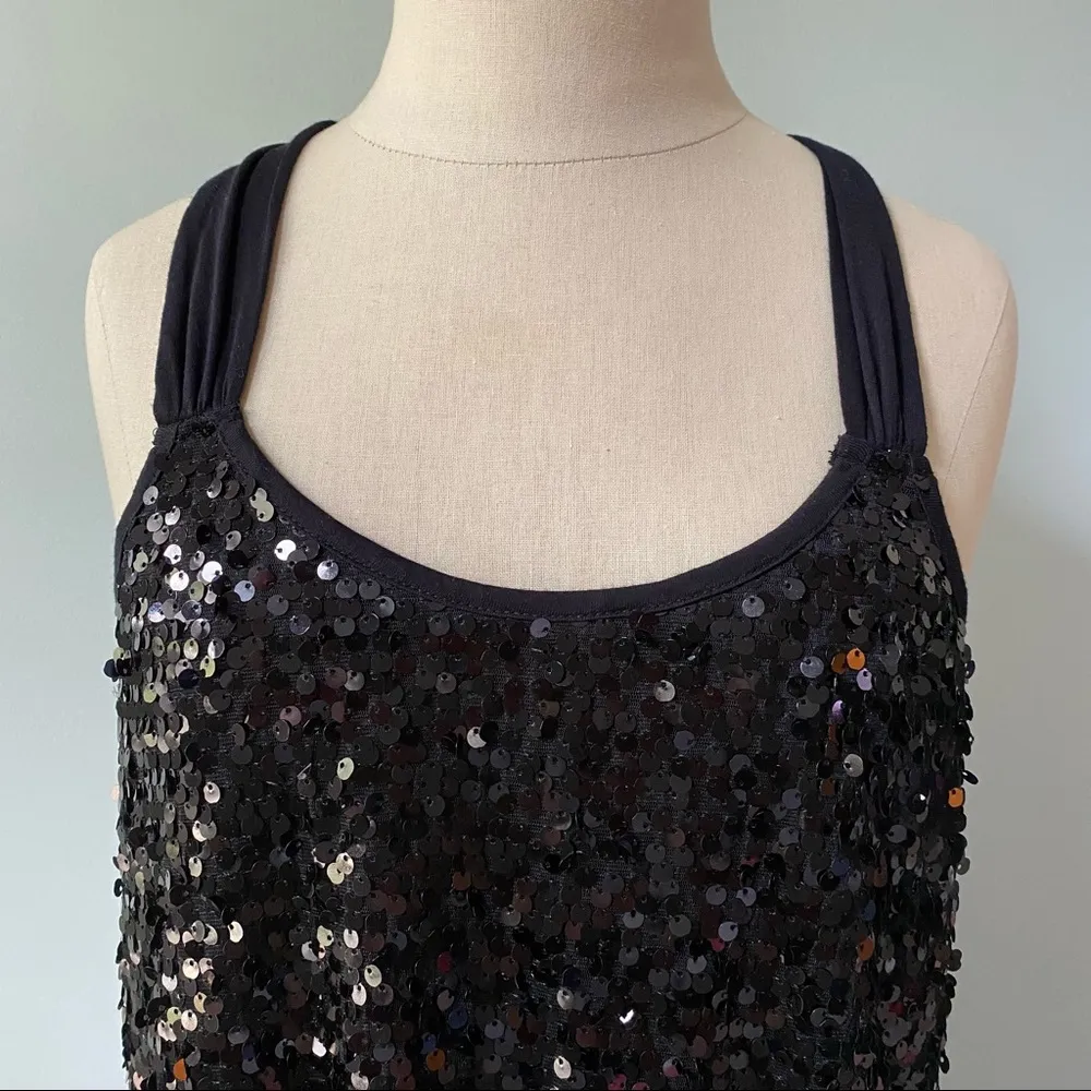 Express Sequin Racerback Twist Tank Top - Image 2
