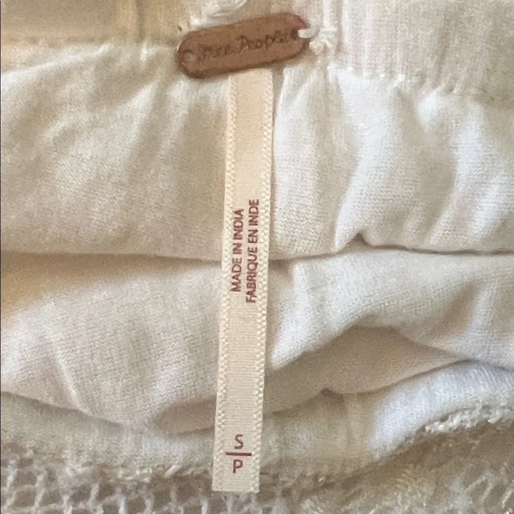 Free People Lace Embrace Column Floral Maxi Skirt White Size Small - Image 8