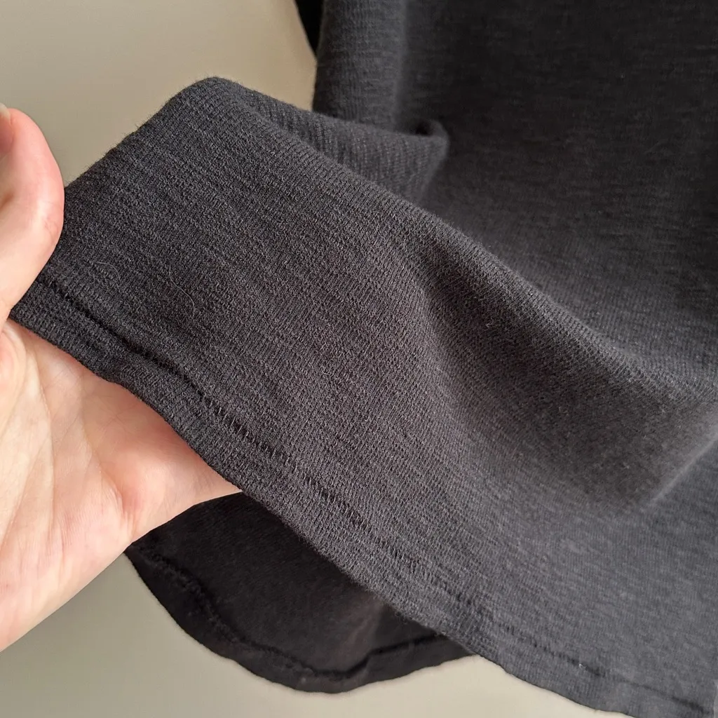 Madewell Highneck Black Tank Top, Casual Basic Layering Tank, Size Large - Image 7