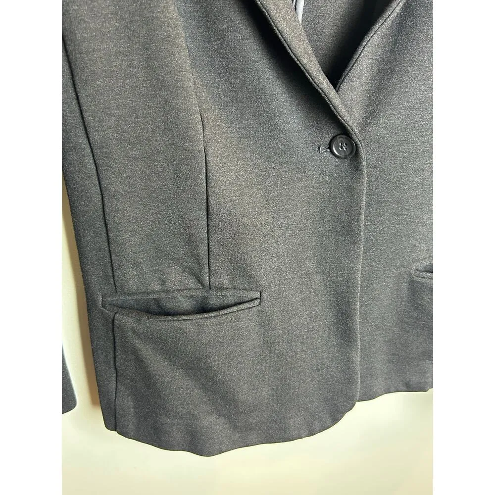 J. Crew Outlet Gray Blazer Size 12 Business Lawyer Professional Classic - Image 3