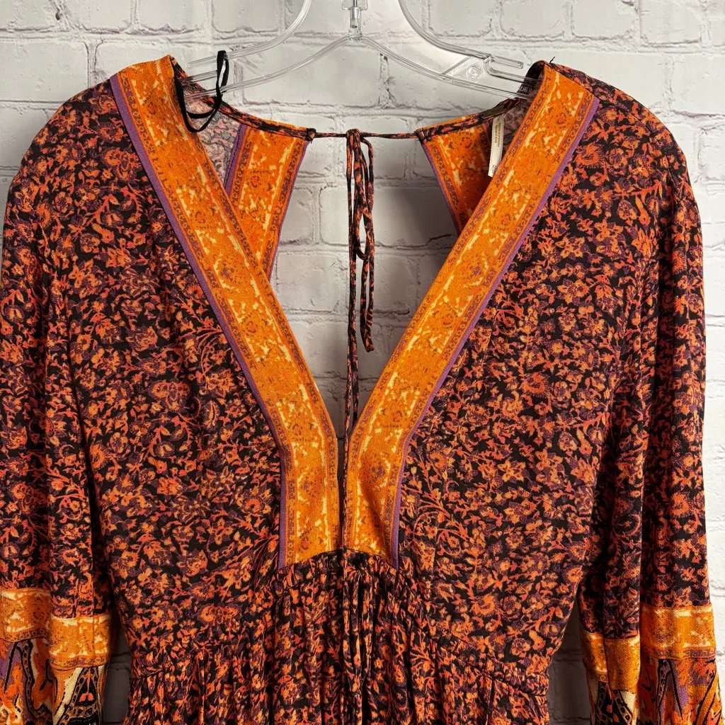 Free People Once Upon a Summertime Romper boho whimsical artsy size - Image 3