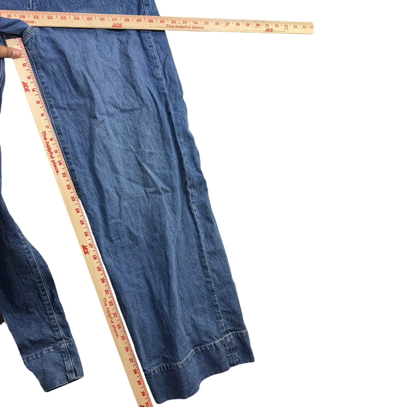 GAP 32W 14 LONG Wide-Leg Sky High Rise Jean Denim Minimalist 90s Retro Capsule - Image 8