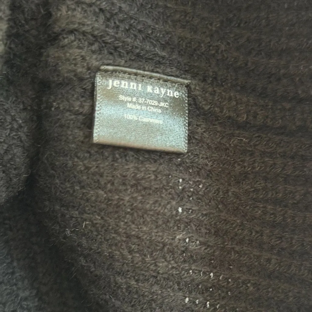 Jenni Kayne Cashmere Fisherman Sweater in Black, Size Small - Image 7