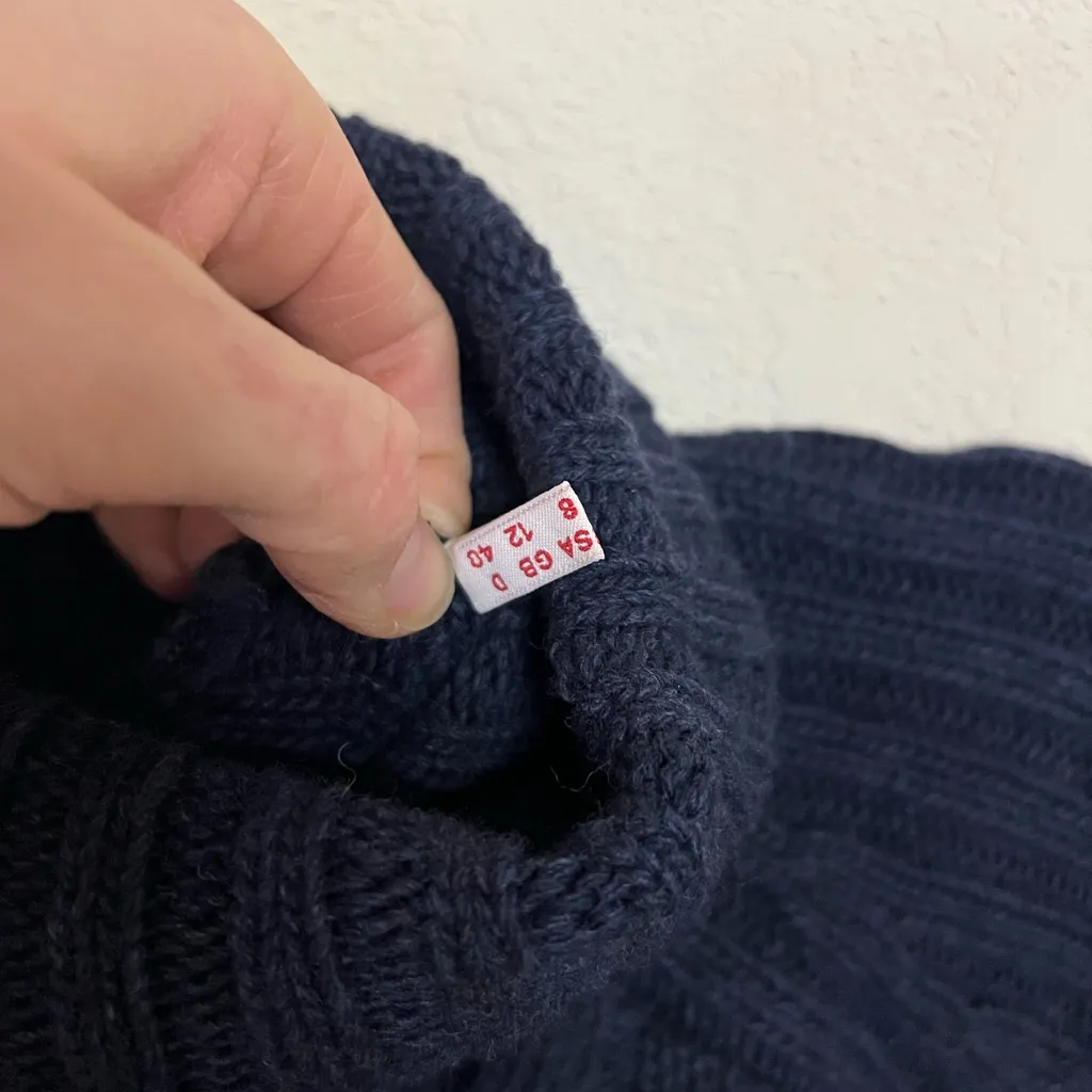 See By Chloe Dark Blue Cable Knit Sweater - Image 10