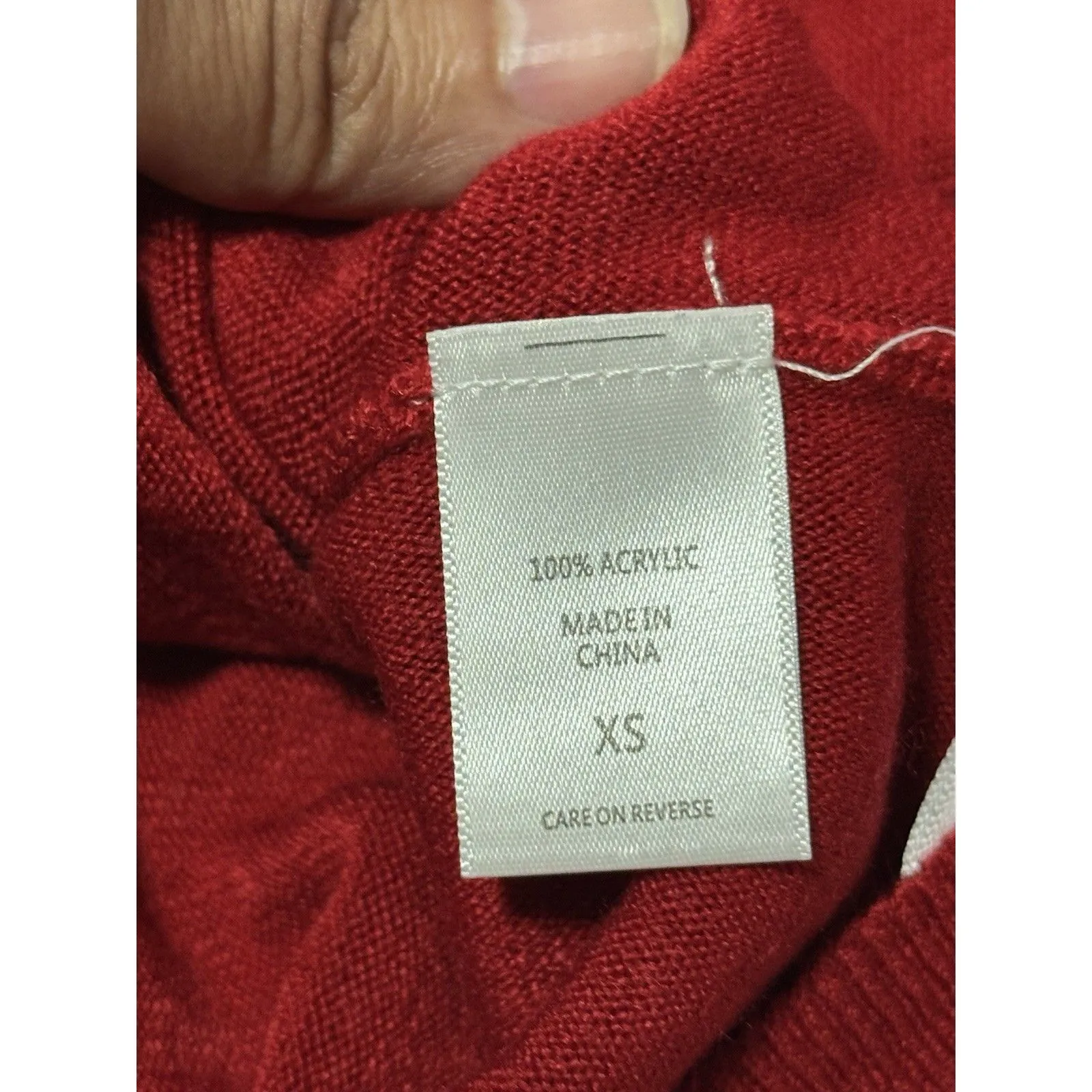 Soho New York & Co. Red High-Low or Layered Sweater Size XS - Image 6