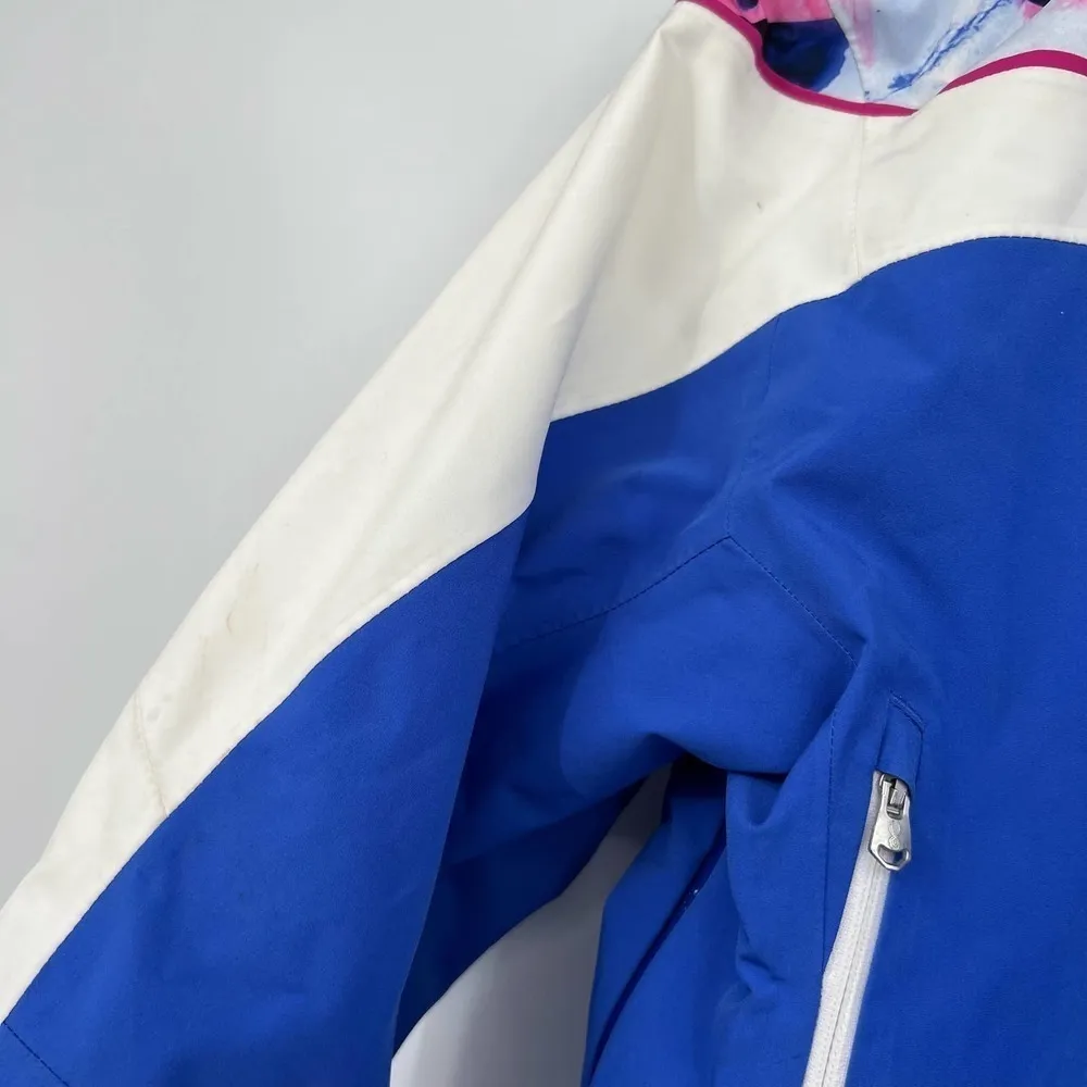 Spyder Syncere Women's Winter Hooded Jacket blue & white style 164260 Size 8 - Image 12
