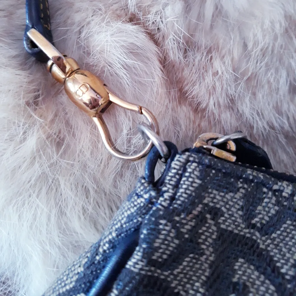 Vintage Christian Dior Diorissimo Saddle Pochette - Image 2