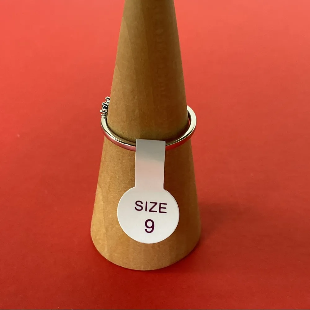 Bomb Party RBP7444 “Classically Yours” Smokey Topaz CZ on Rhodium Sz 9 Ring NWT - Image 4