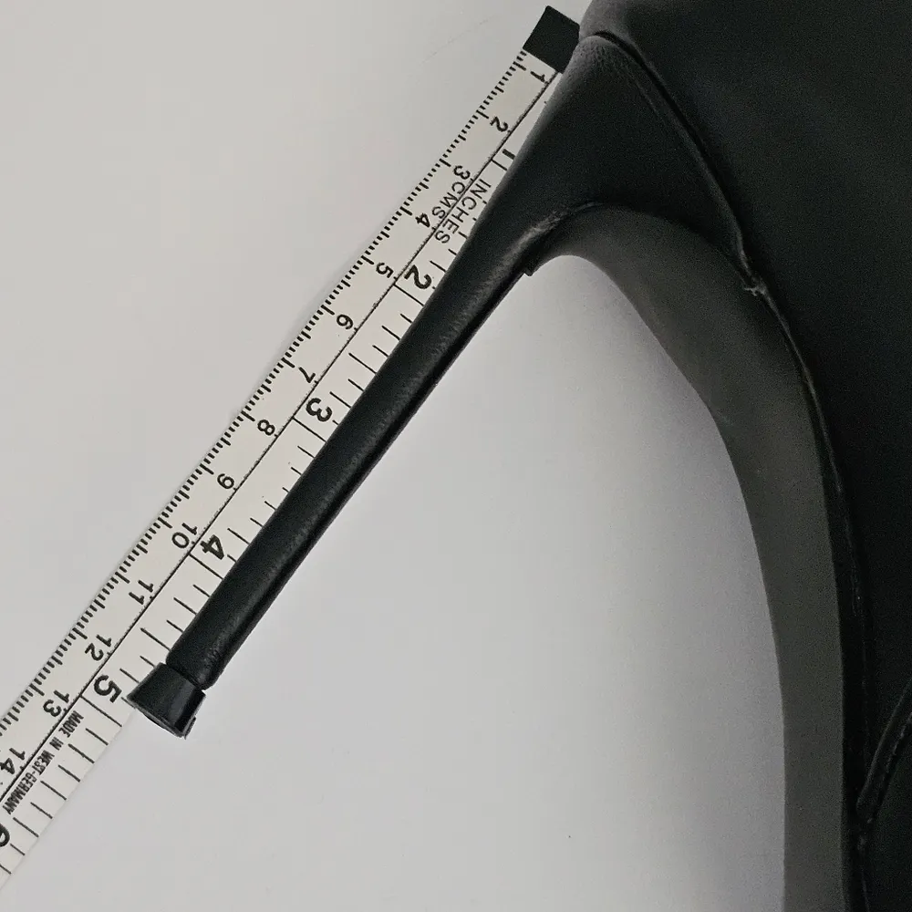 Steve Madden Valencio Black Leather Stiletto Heel Boots Size 7½ NWOB - Image 10