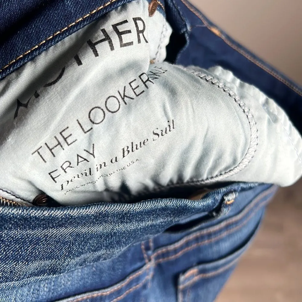 Mother The Looker Ankle Fray in Devil in a Blue Suit Size 26 - Image 13