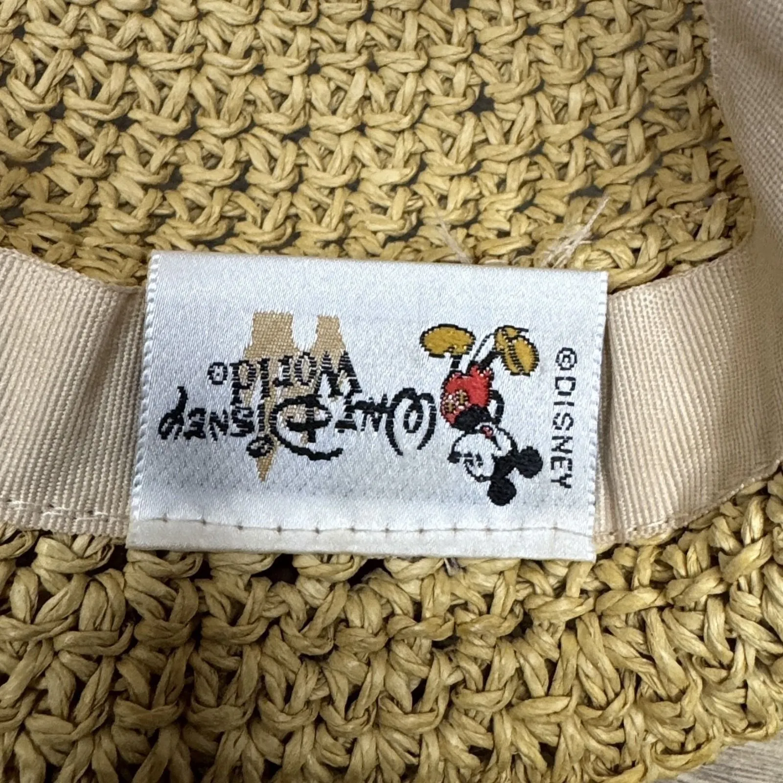 Minnie Mouse‎ Hat Floppy Sun Garden WDW Walt Disney World 100% Paper Vintage - Image 7