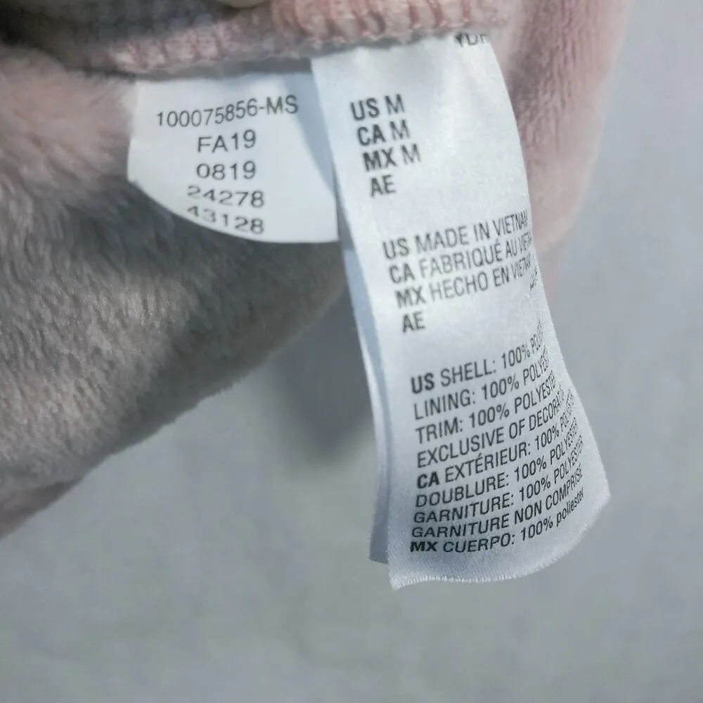 Ideology Womens Pink Faux-Fur Quarter-Zip Hoodie, Shimmer Size M - Image 8