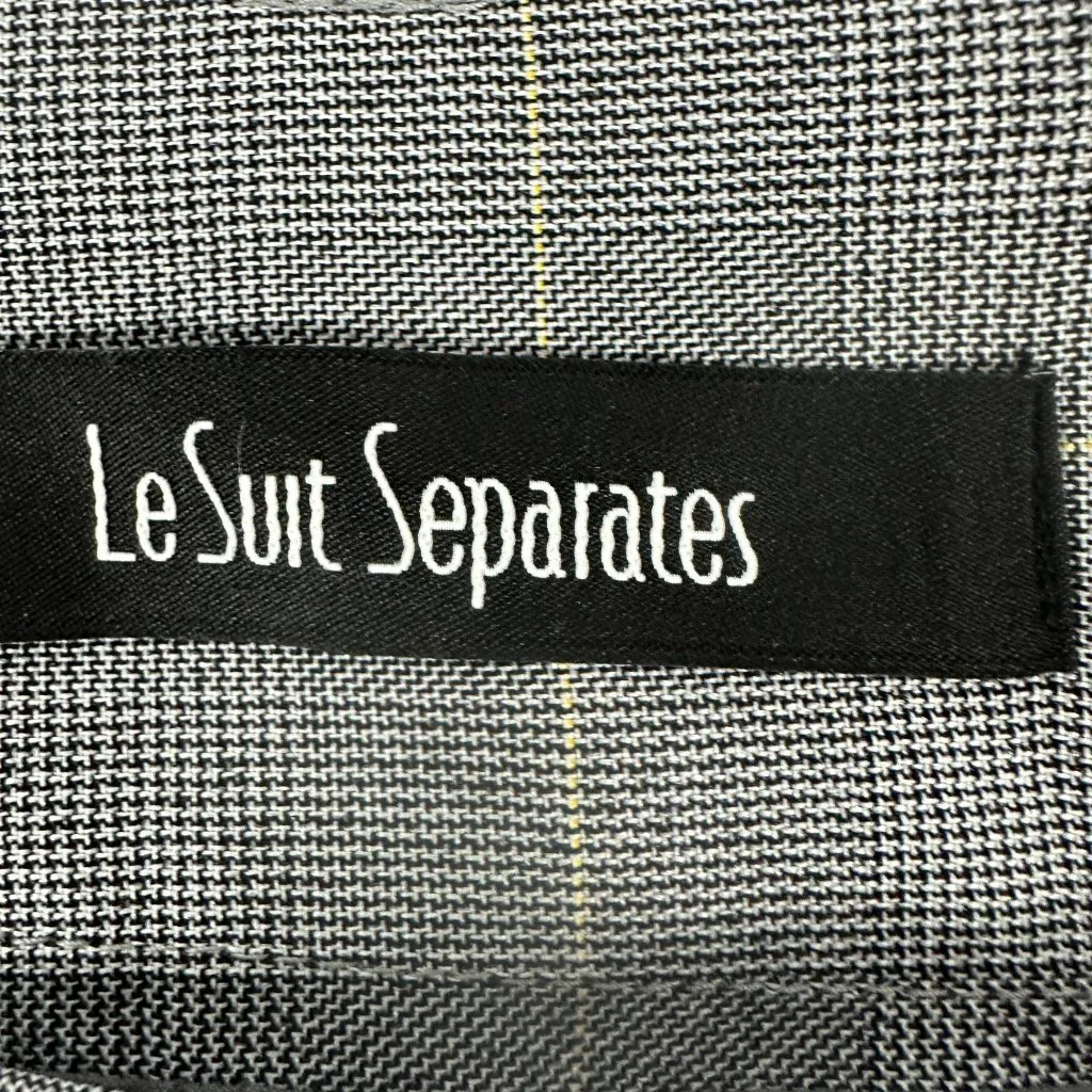 Le Suit Separates Gray Plaid Pencil Skirt 16P Polyester Womens Workwear - Image 4