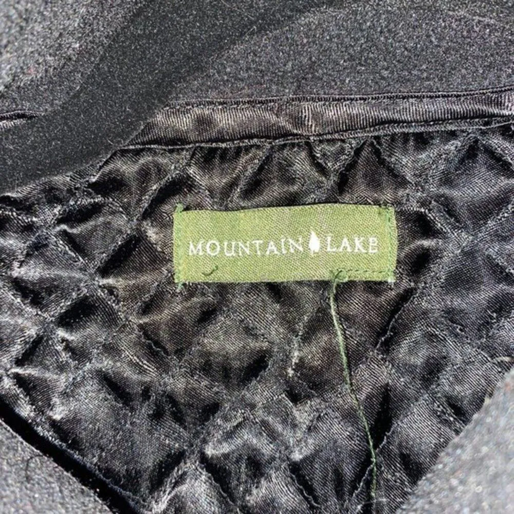 Mountain Lake Vintage Black Fleece Full Zip Vest Jacket Women's - Image 6