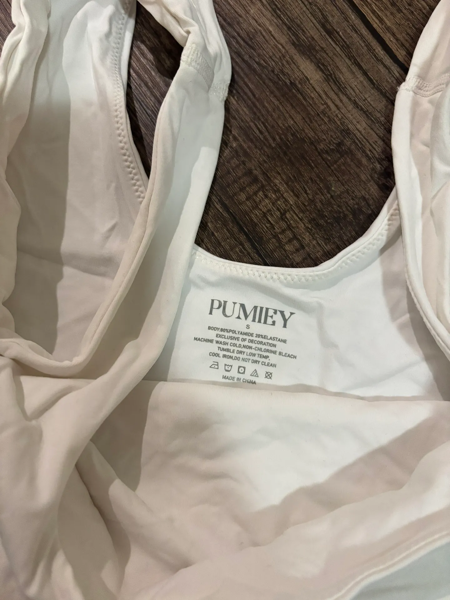 brand new pumiey white tank bodysuit - Image 3