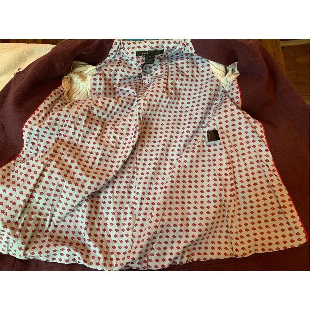 Marc Jacobs Wool Toggle Colorblock Coat Small - Image 5