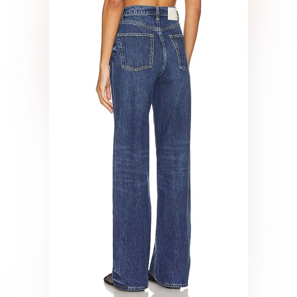GRLFRND The Brooklyn High Rise Loose Straight Wide Leg Jeans in Humboldt - Image 5