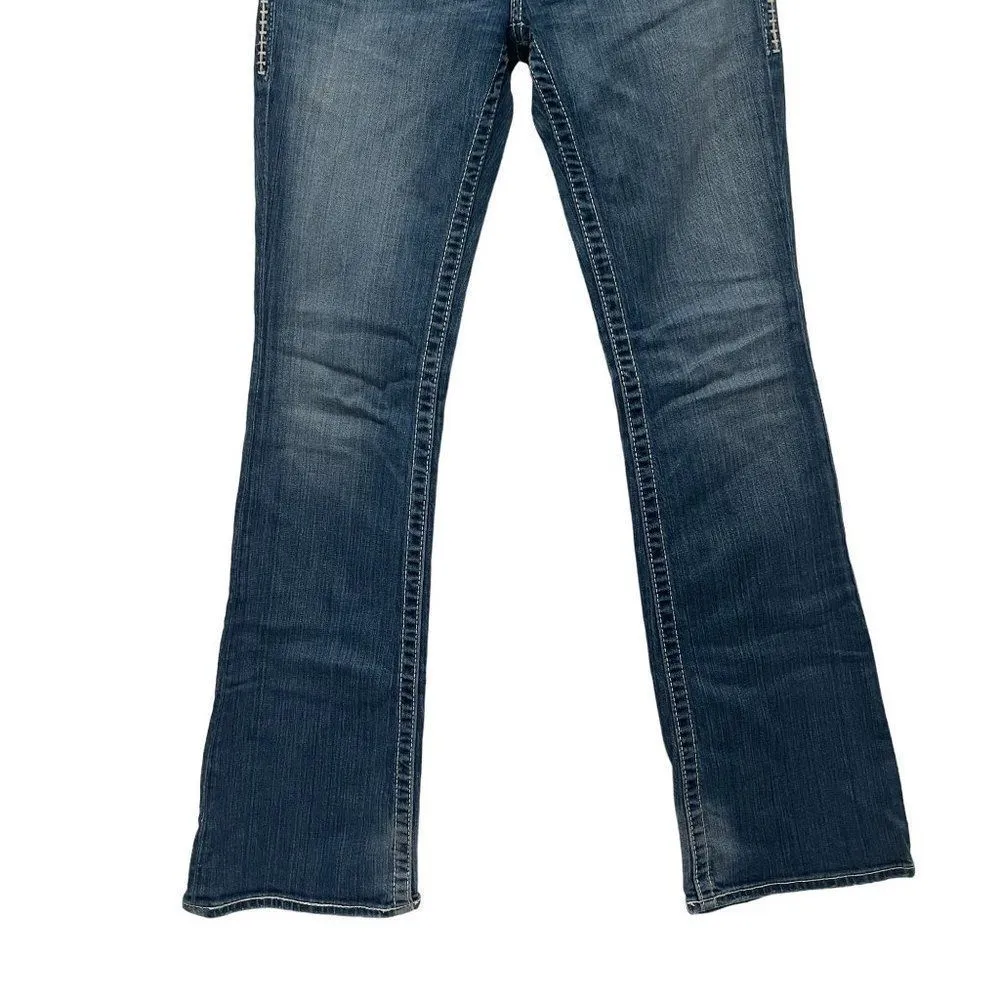 Buckle BKE Big Star Casey K Low Rise Long Tall Bootcut Stretch Denim Jeans 27L - Image 93