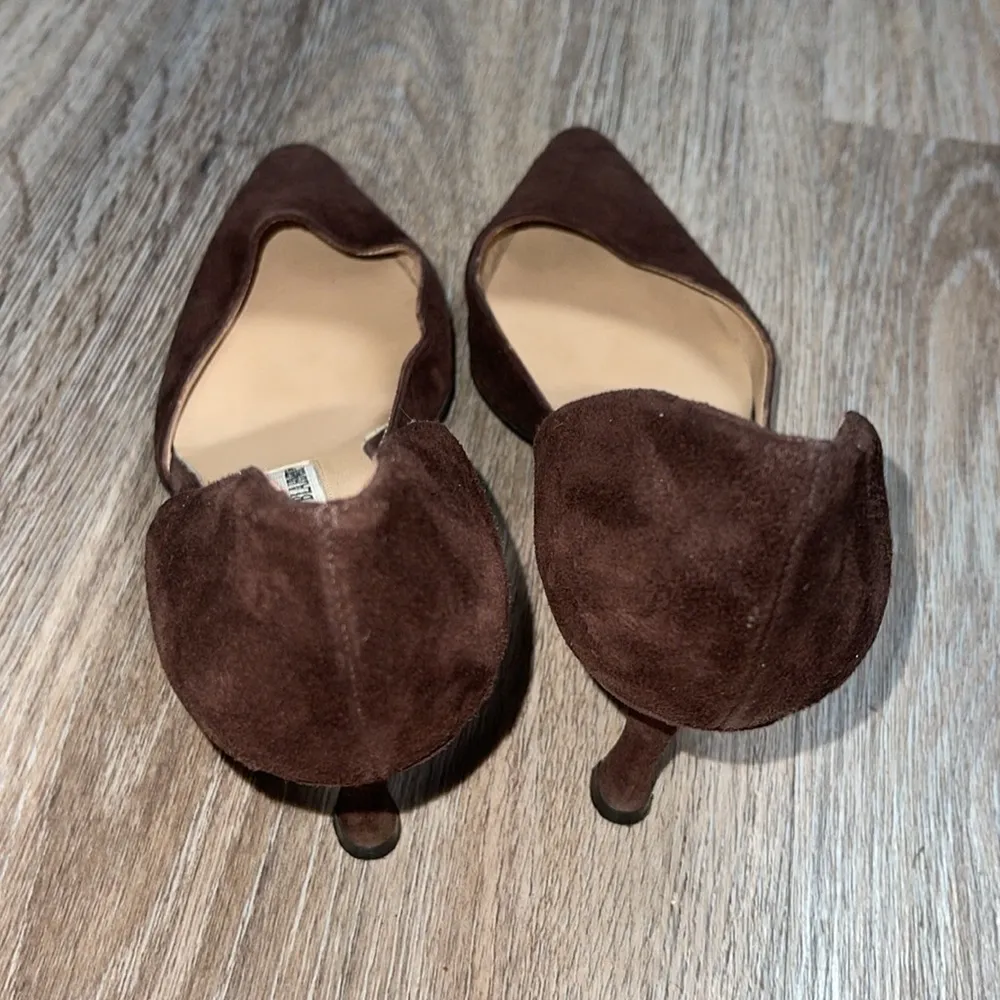 Manolo Blahnik D’Orsay Women's Brown Suede Heels Size 36.5 (US 6.5) - Image 11