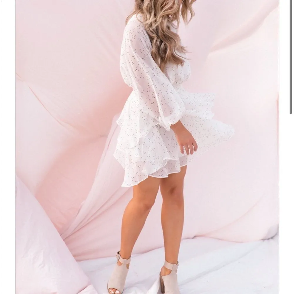 ✨HP✨Day Dreamer White Star Dress✨ White Size M - Image 4