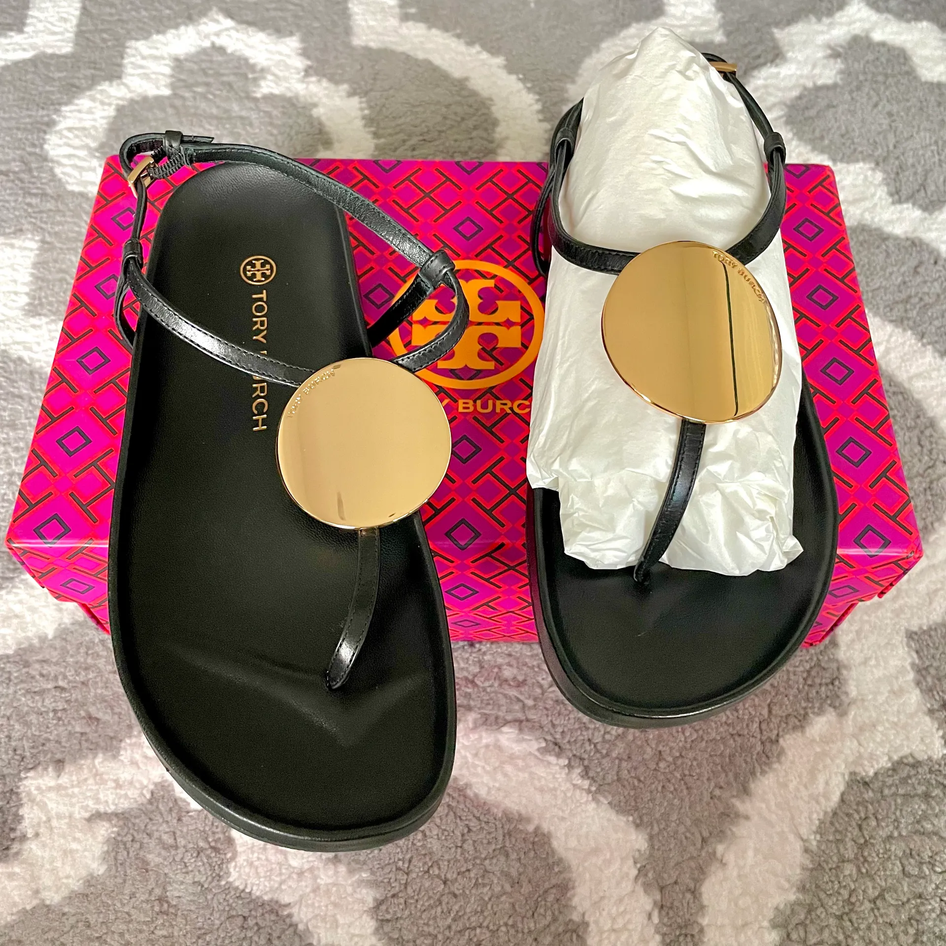 Patos Sandals Black 7 New! - Image 4