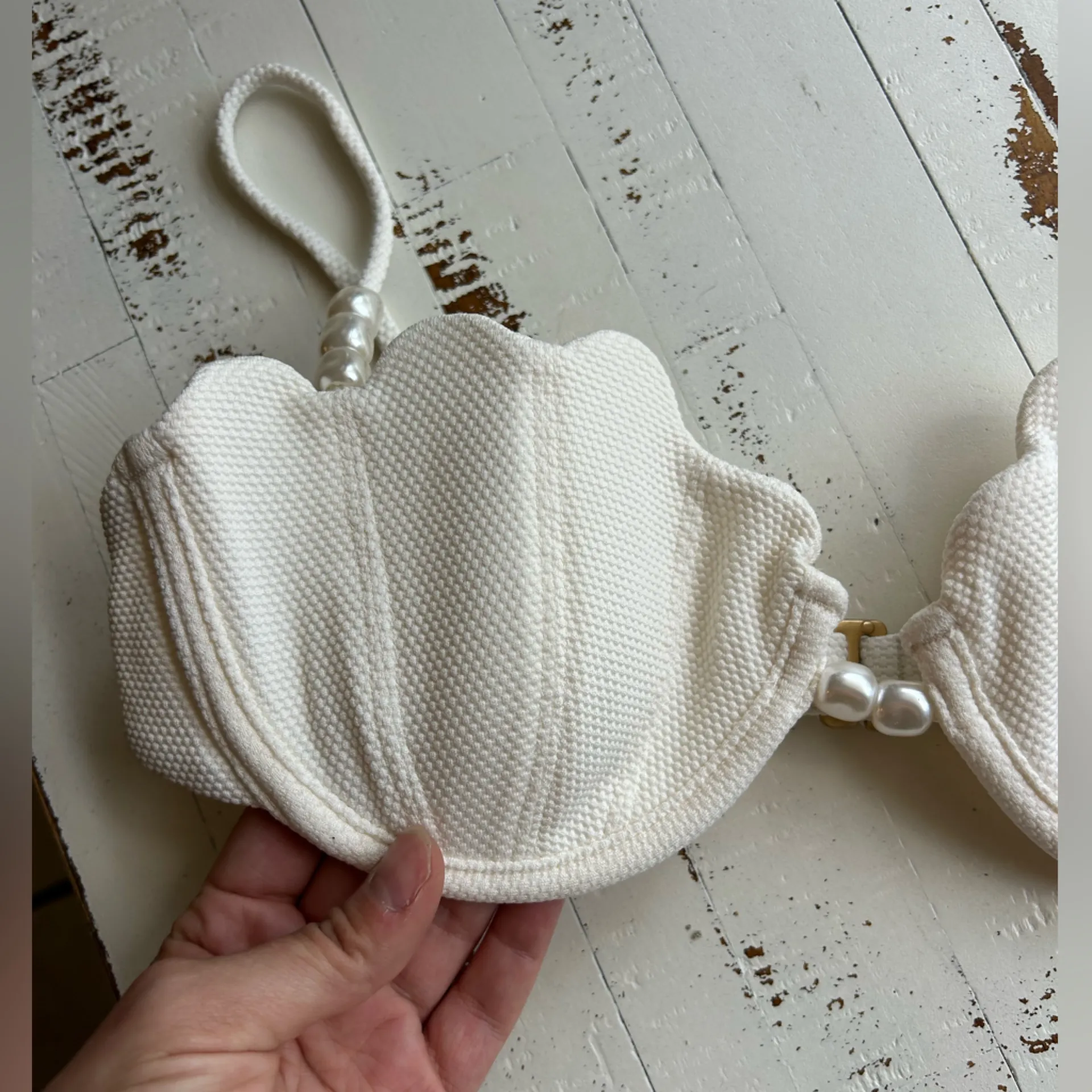 NWT- Lspace sunrise shell bikini top with pearl accents and Lucia bikini bottom - Image 12