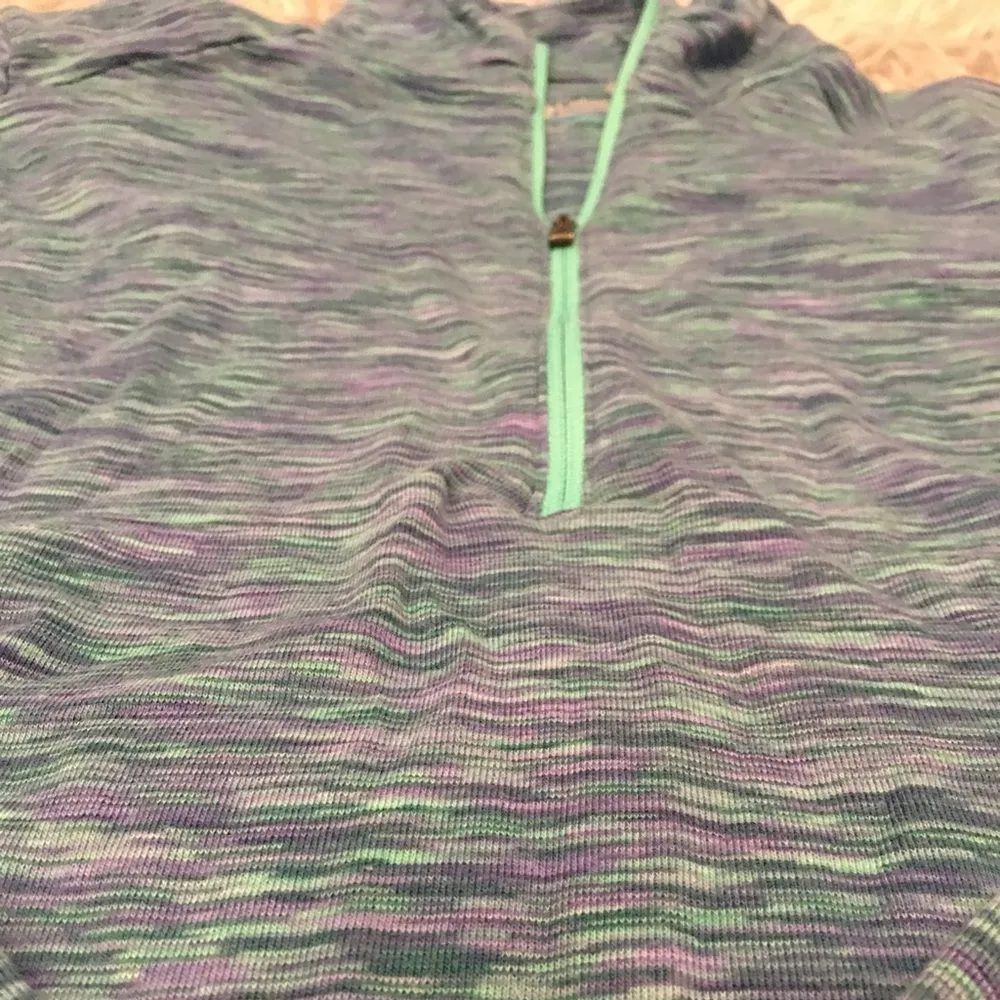 🦄 Columbia Blue Multi Half Zip Long Sleeve💕 - Image 2