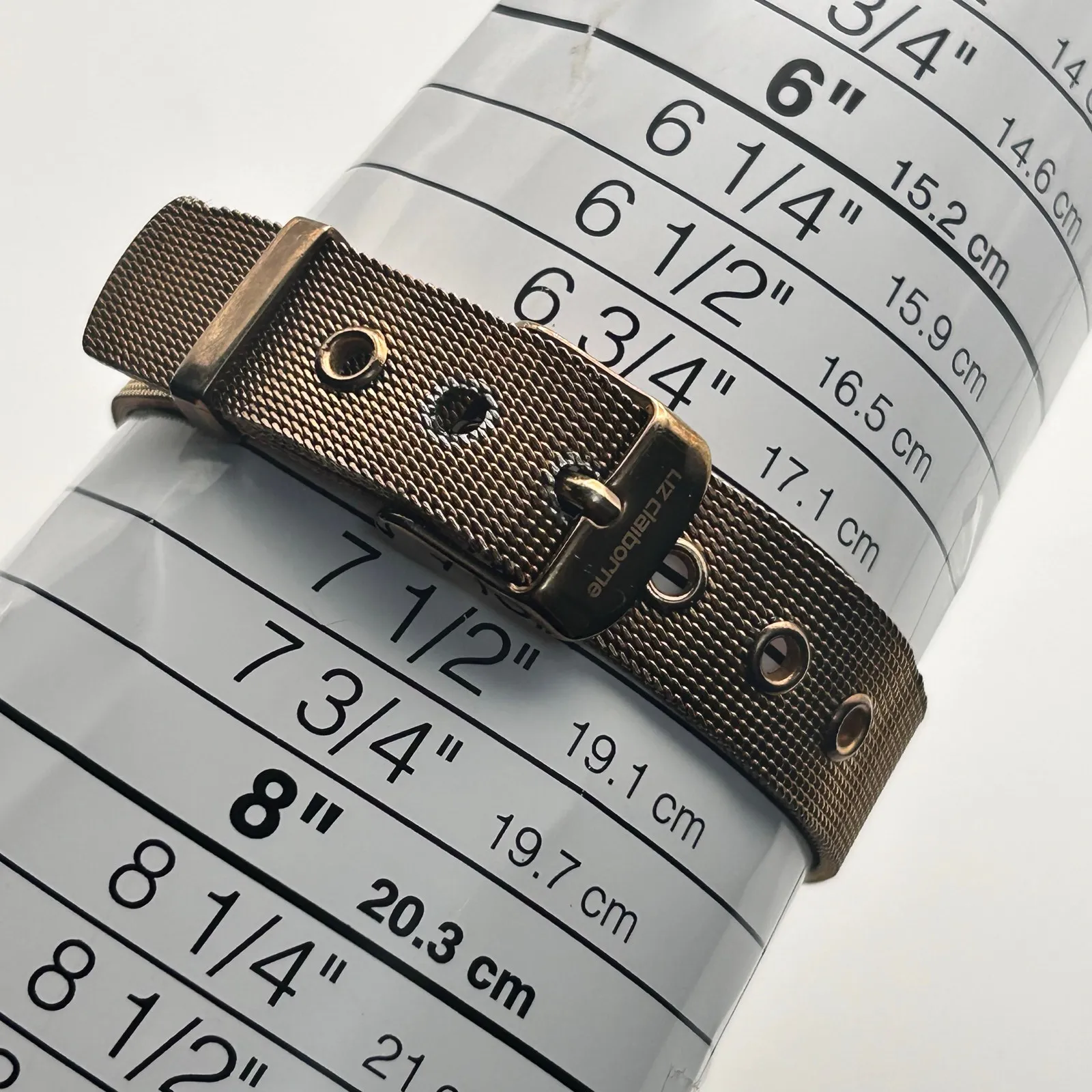 Liz Claiborne Mother Pearl Rose Gold 33mm Women’s Watch Working - Image 8