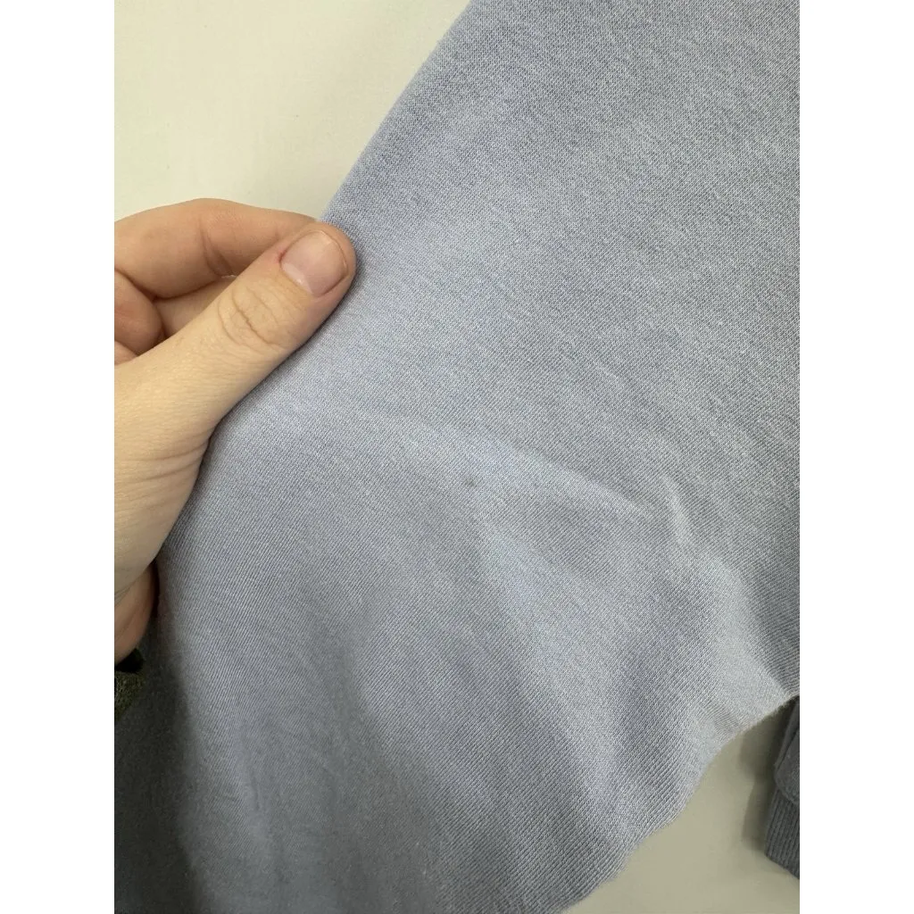 Madewell Crew Neck‎ Raglan Sleeve Sweatshirt Women Small Blue Casual Athleisure - Image 7