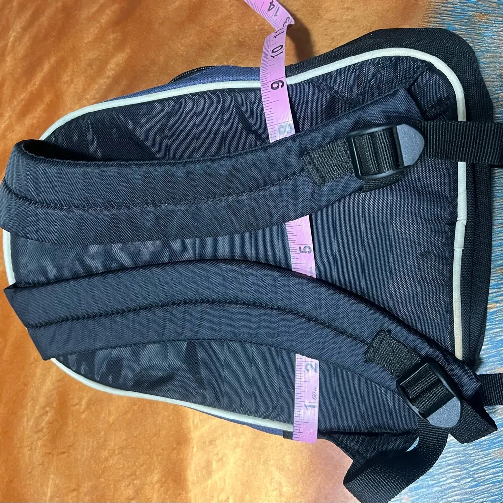Vintage Nike small Backpack Blue Black Y2K 2000s Adjustable straps - Image 12