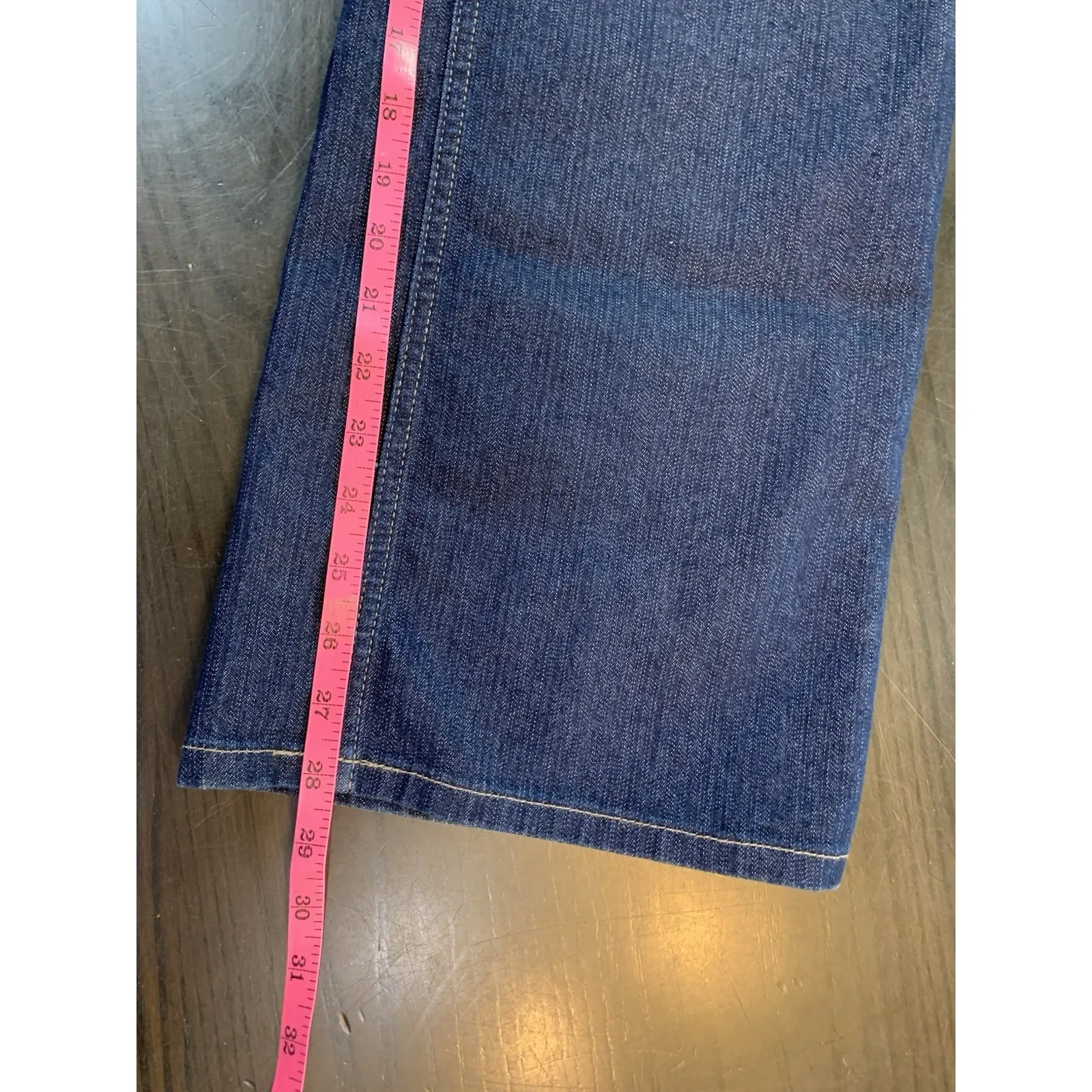 LL Bean Jeans Favorite Fit Straight Blue Denim Womens‎ Sz 16 Petite 16P Minimal - Image 11